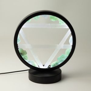 Le Cercle de la Terre — Lampe Halo en Aventurine et Sélénite