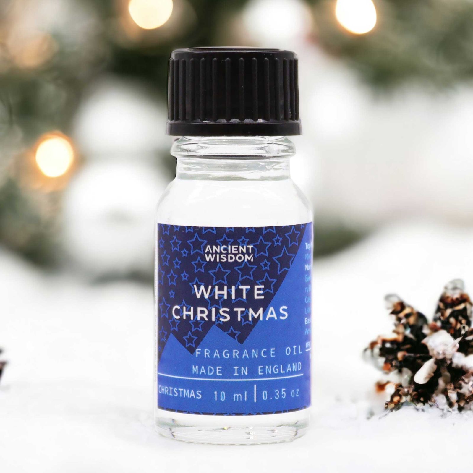 Huile parfumée White Christmas 10 ml, flacon pour brûleur et pierre parfumée - Lumen Arca