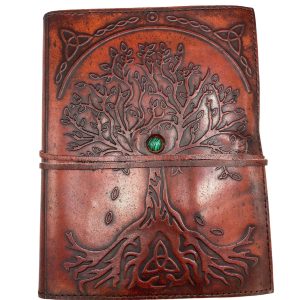 Carnet de l’Arbre de Vie - Cuir Véritable Grand Format