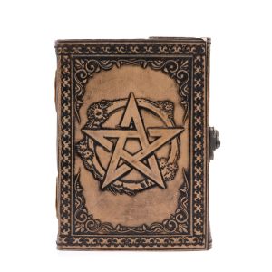 Carnet du Pentacle - Grimoire Ésotérique Gris Antique, 200 Pages